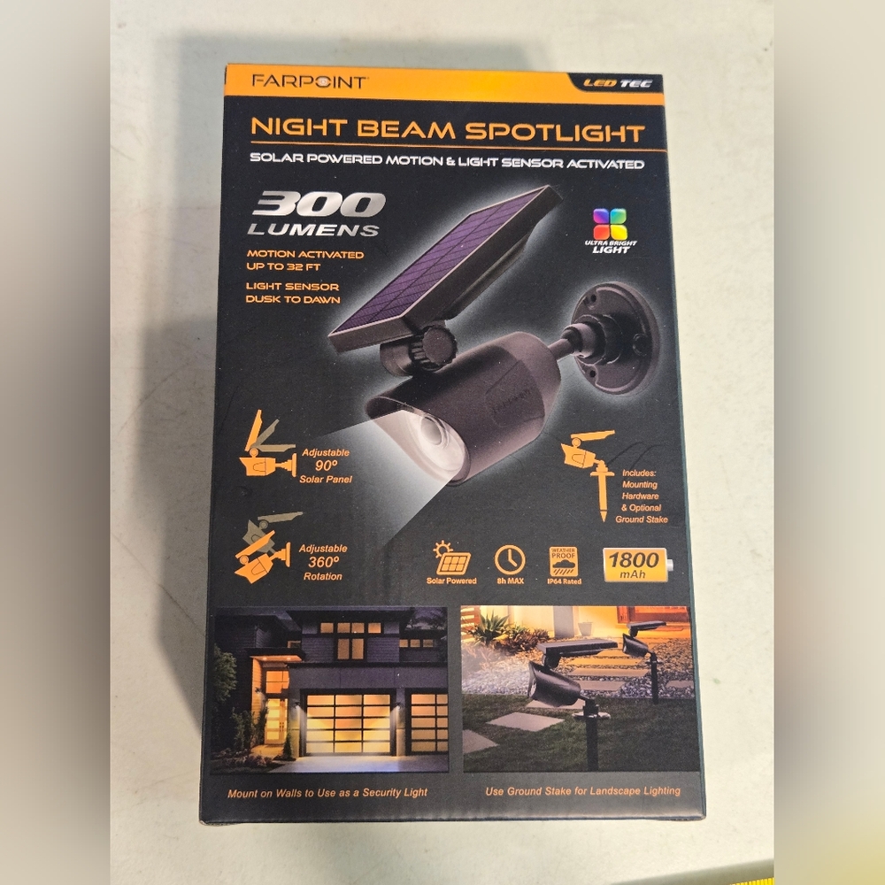 Solar Motion Sensor Spotlight